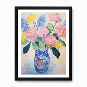 Flower Painting Fauvist Style Hydrangea Art Print