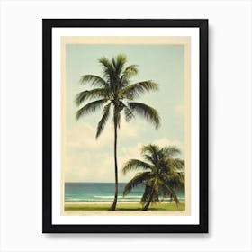 Bathsheba Beach Barbados Vintage Art Print