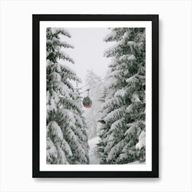 Gondola In The Snow |Austria | Color | Art Print