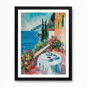 Amalfi Coast Espresso Made In Italy 1 Art Print