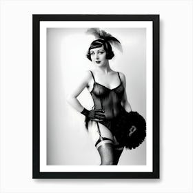 Burlesque Dancer Of The 1920s ~ Reimagined Art Print