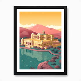 Jaipur India Travel Illustration 4 Art Print