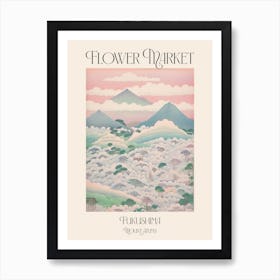 Flower Market Mount Azuma In Fukushima Japanese Landscape 2 Poster Art Print