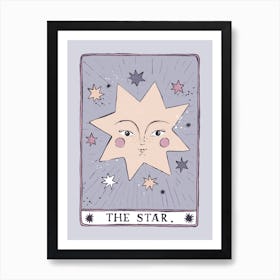 Tarot Card Star Art Print