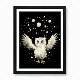 Owl Illustration 3 Art Print