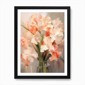 Gladiolus Flower Still Life Painting 3 Dreamy Art Print