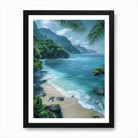 Hawaiian Beach 3 Art Print