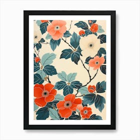 Great Japan  Hokusai Botanical Japanese 22 Art Print