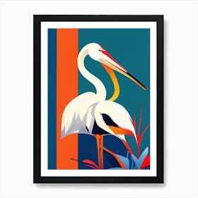 Stork Pop Matisse Bird Art Print