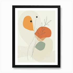 Abstract Floral Painting 4 Art Print