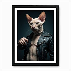 Sphynx Cat 3 Art Print