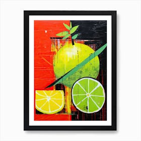 Limes And Lemons Art Print