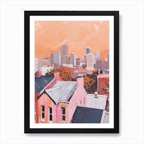 Sydney Rooftops Morning Skyline 1 Art Print