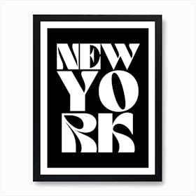 Black And White New York Art Print