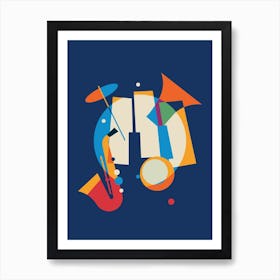 Jazz Musical Instruments 4 Art Print