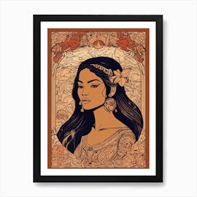 Elisabeth Boho Art Print