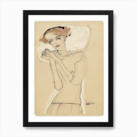 Postcard From The Wiener Werkstätte, Egon Schiele Art Print