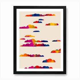 Totem Clouds Art Print