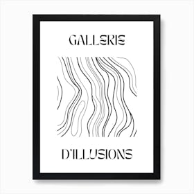 Abstract Lines Art Poster 8 Art Print