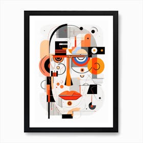 Abstract Face 2 Art Print