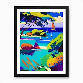 Ile Aux Nattes Madagascar Colourful Painting Tropical Destination Art Print