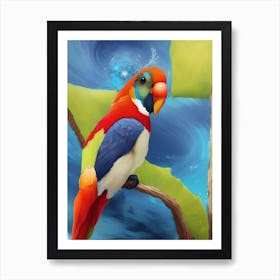 Patty Parrot Art Print