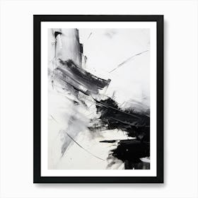 Timeless Reverie Abstract Black And White 9 Art Print