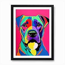 Mastiff Andy Warhol Style Dog Art Print