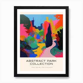 Abstract Park Collection Poster Parc Des Buttes Chaumont Paris 4 Art Print