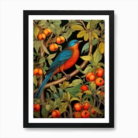 Bluebird In The Apple Tree Art Print