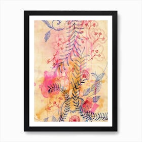 Floral Forms Art Print