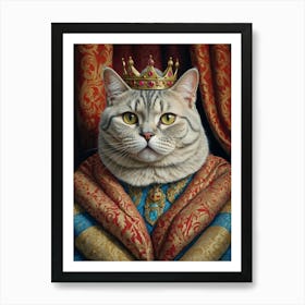 King Cat 1 Art Print