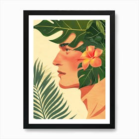 Hawaiian Man 2 Art Print