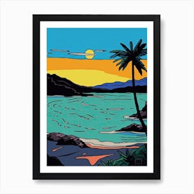 Minimal Design Style Of Seychelles 5 Art Print