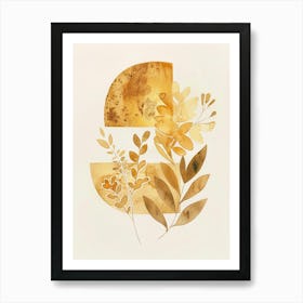 Watercolor Letter S Art Print