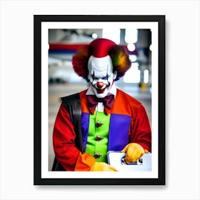 Very Creepy Clown - Reimagined Art Print