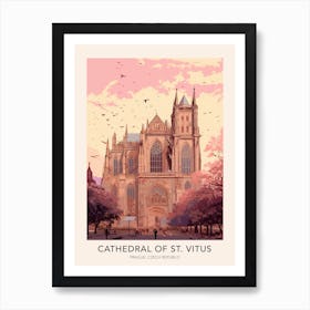 The Cathedral Of St Vitus Prague Czech Republic Travel Poster Art Print