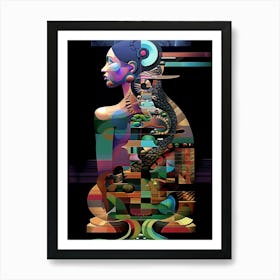 Woman , mystical, "Free The Spirit" Art Print