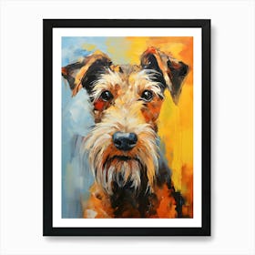 Modern Airedale Terrier 3 Art Print