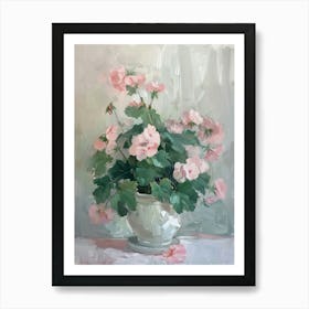 A World Of Flowers Geranium 2 Painting Art Print