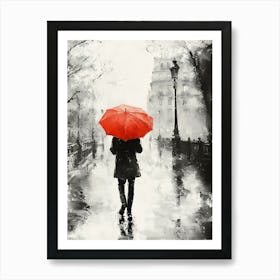 Man In The Rain Canvas Print 4 Póster