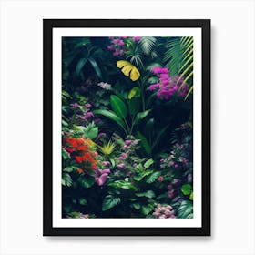 The Essence Of Maximalism Through A Lush and Abundant Botanical Jungle 3 Art Print