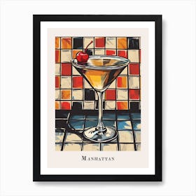 Manhattan Tile Poster 2 Art Print