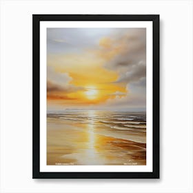 245.Golden sunset,San Francisco,USA. Art Print