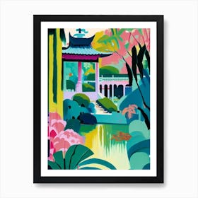 Nan Lian Garden, Hong Kong Abstract Still Life Art Print