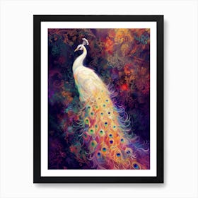 Peacock Bird Mystic Art Print