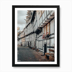 Old German Half Timbered Houses 04 Art Print