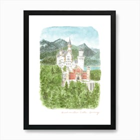 Neuschwanstein Castle, Germany Art Print