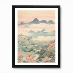 Mount Nasu In Tochigi, Japanese Landscape 3 Art Print