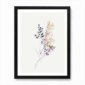 Thyme Leaf Abstract 2 Art Print